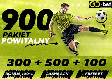 GO+bet: Pakiet powitalny 900 PLN GO+bet: Pakiet powitalny 900 PLN